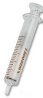 Glass syringes 1 ml, Dosys 155 grad., glass luer