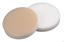 Septa, LLG, for N 20 crimp seals, silicone(white)/PTFE(beige) 45 A