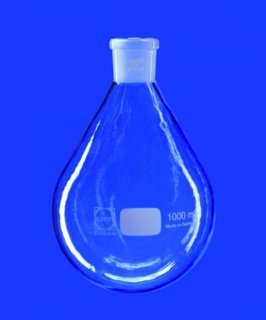 Flask pear shape, NS29, 1L