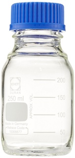 Lab bottles w screw-cap 250 ml