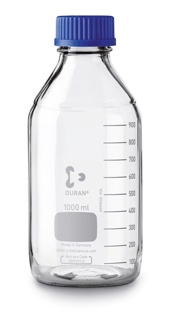 Lab bottle w screw-cap 1 ltr