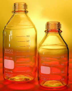 Laboratory bottle 750 ml, clear, GL45