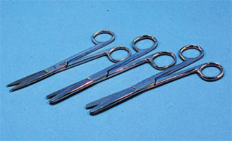 Scissors, poined-blunt, 130mm