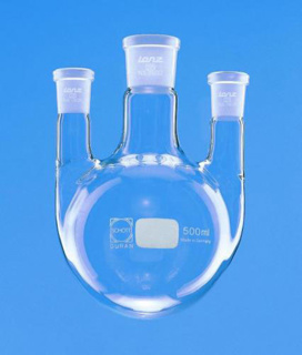 Flask round bottom w/3 necks NS 29, 2000 ml
