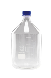 Lab bottle w screw-cap 10 ltr