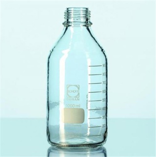 Lab bottle, plast coated, w/o lid, 1000 ml