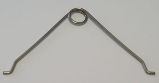 Stainless handle for staining tray