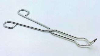 Crucible tong, bow, 18/8 steel, 300 mm