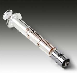 royalty Watt majoor LLG-Glass-Syringe, 1ml, with metal LUERLOCK - Buch & Holm A/S