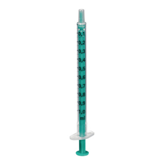 Syringes, disposable plastic 1 ml pk/100 pc