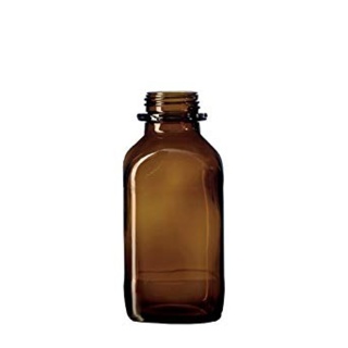 Flask brown, square 100ml soda 109 x 49 x 49