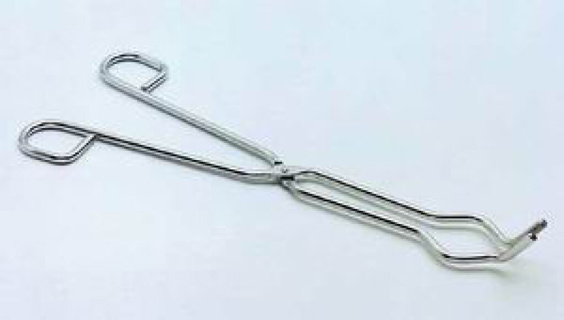 Crucible tong bow steel 25 cm