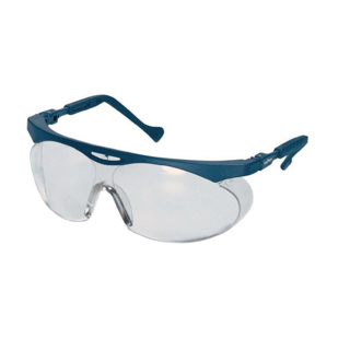Safety glasses, uvex Skyper S 9196, clear lens, blue, + scratch/ chemical resistant