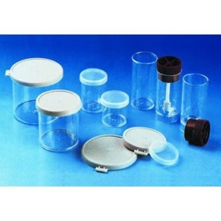 Sample jar 30ml, without lid, PS, Ø27x60mm