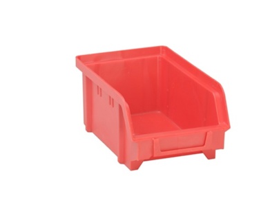 Storage bin 160/140x100x75 red
