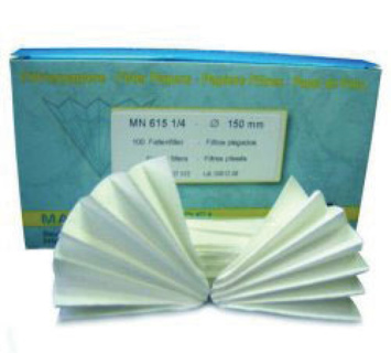 Folded filter, Macherey-Nagel MN 615, qualitative, medium, Ø90 mm, 4-12 µm, 100 pcs