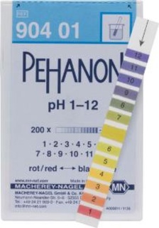 pH indicator paper, Macherey-Nagel PEHANON, strips, pH 1 - 12, 200 pcs