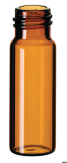 Vials w. screw neck, LLG, N 13, 4 mL, amber