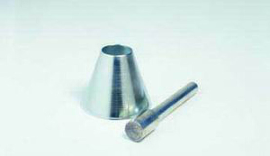 Sand absorption cone/tamper