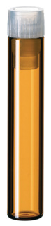 Shell vials w. PE plug, LLG, N 8, amber, 1 mL