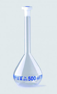 Volumetric flask, cl. A, clear, 25 ml