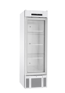 Refrigerator GRAM BioMidi,+2°C, 425L, glass door, 5 shelves