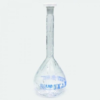 Volumetric flask, cl. A, coated, PP stopper, 200ml