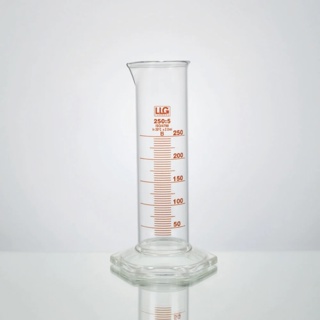 Measuring cylinder, LLG, low, cl. B, 25 mL, 2 pcs