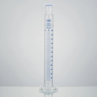 Mixing cylinder, LLG, tall, cl. A, PE stopper, 25 mL, 2 pcs