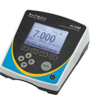 Multiparameter meter, Eutech PC 2700, w. sensors and electrode stand