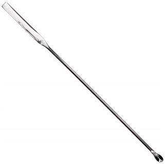 Microspoon spatula 180 mm 18/10 steel type 1 shape
