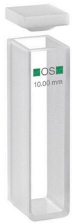 Glass cuvette 100OS10mm spectral measured