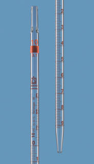 Serological pipette, BRAND, glass, 25 mL : 0,1 mL, 450 mm, sterile
