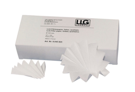 Folded filter, LLG, qualitative, medium, Ø240 mm, 8-12 µm, 100 pcs