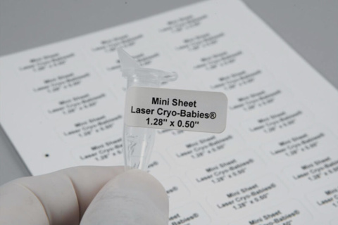 Laser CryoTags 1½" x 3/4" sheets (20 sh per pack)