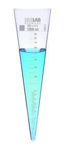 Imhoff cone 1000 ml glas, without stopcock