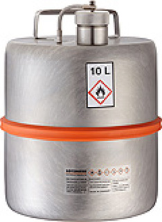 Safety-barrel 10l w/screw cap 1½" and flame trap