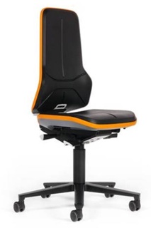 Laboratory chair Neon 2, Happy orange Leatherette