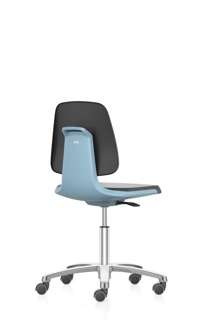 Laboratory chair Labsit, Integral foam 9588, blue