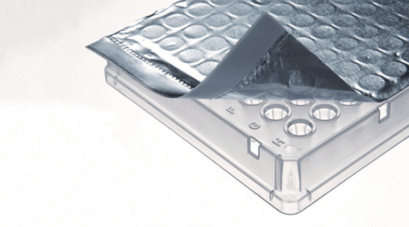 PCR foil for micro plates, adhesive, LLG