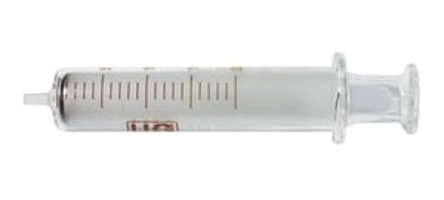 Glass-Syringe, LLG, with metal luerlock, 1 ml, 5 pcs