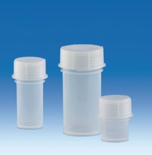 Sample container w. screw cap, Vitlab, PP, 60 mL, Ø38x90 mm, GL 40, 10 pcs