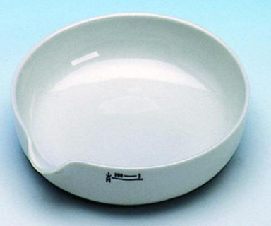 Evaporating basin,porcelain,diam. 200 mm, 1100 ml