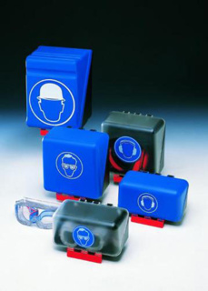 Storage box (Eye/ear), Gebra SecuBox Midi, blue