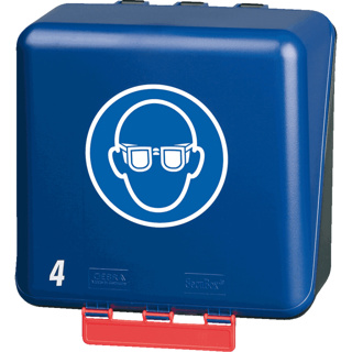 Secu box Midi4, 23,6x22,5x12,5cm blue "eye protect