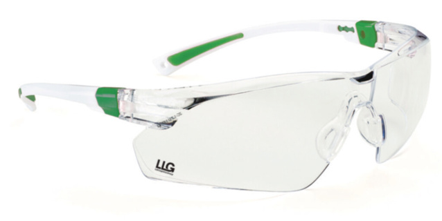 Safety glasses, LLG Lady ,white/green frame