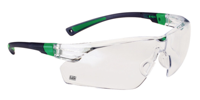 Safety glasses, LLG Lady , black/green frame