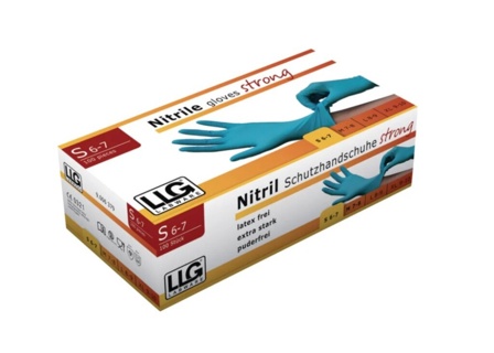 Nitrile gloves, LLG Strong, size XL, blue