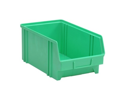 Display boxes, Colour green , Width 200 mm, Lengt
