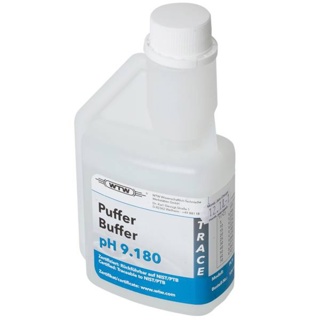 Buffer, certified, WTW, pH 9,180 ±0,02, NIST/DIN, 250 mL
